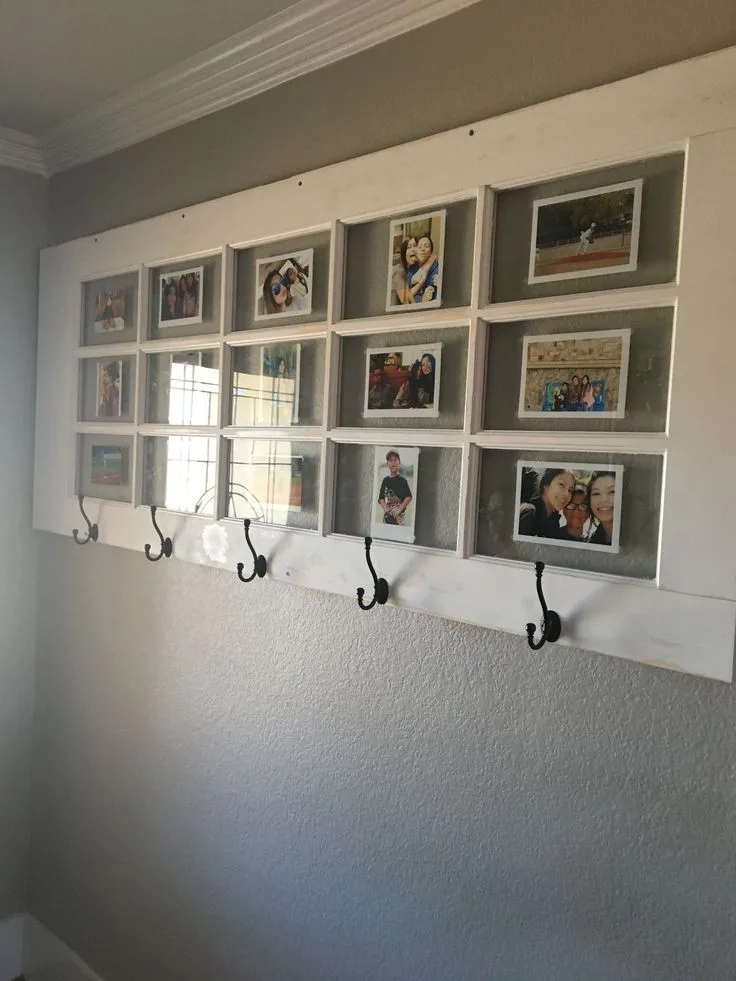 photo frame wall | old door idea  DIY