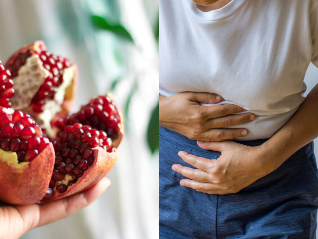 Pomegranate peels are beneficial for stomach